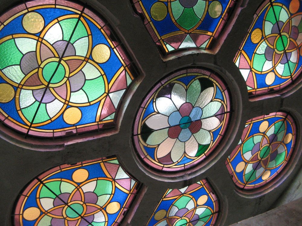 Církevní vitráž Stonava
