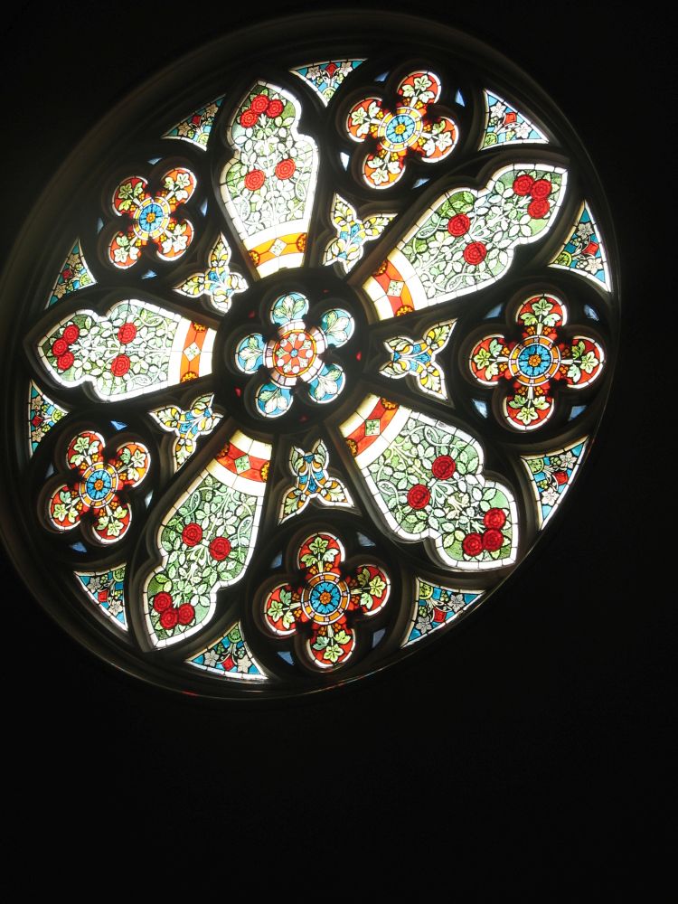 Církevní vitráž Orlová