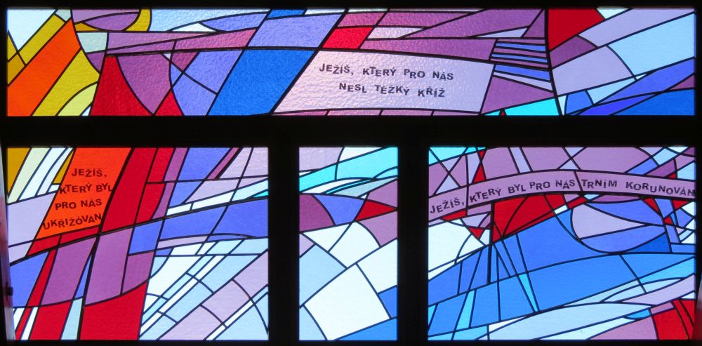 Církevní vitráž Traplice