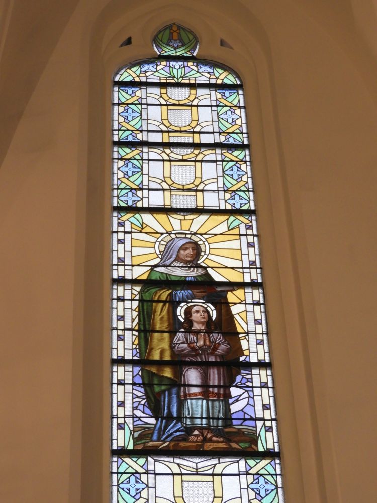Církevní vitráž Rapotín