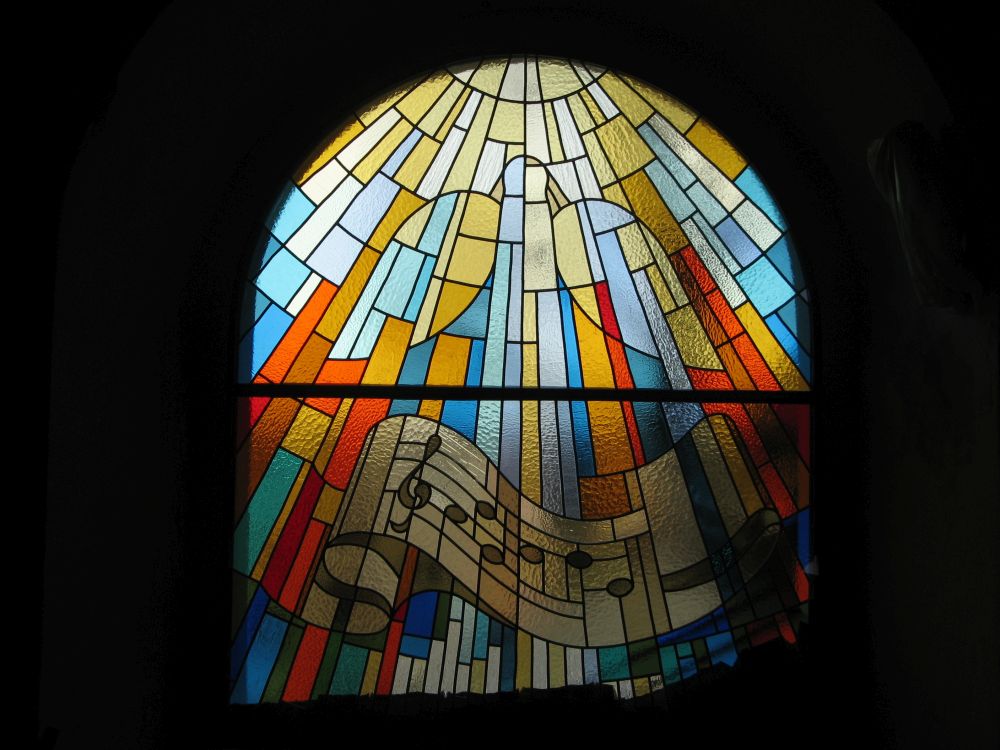 Církevní vitráž Frenštát
