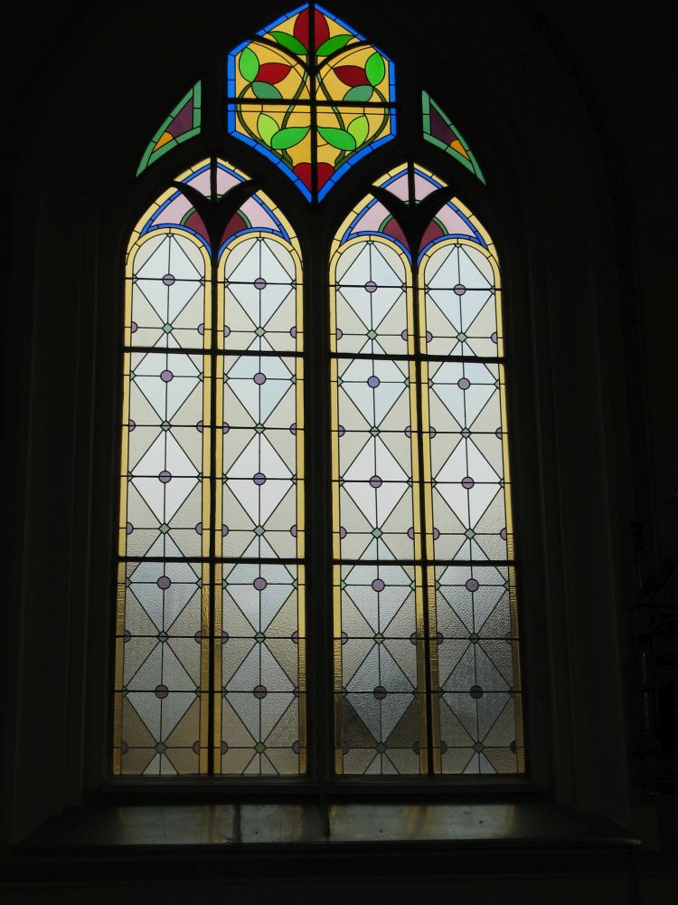 Církevní vitráž Dlouhá Třebová