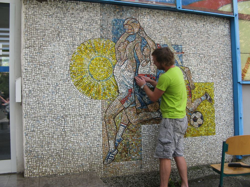 Mozaika Ostrava-čištění